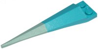 LEGO part Plate, Modified 1 x 2 with Angular Extension with Molded Flexible Sand Green Tip Pattern 61406pb06