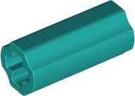 LEGO part Technic, Axle Connector 2L (Smooth with x Hole + Orientation) 6538c