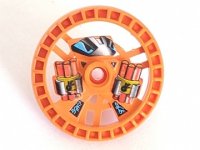 LEGO part Technic, Disk 5 x 5 - RoboRider Talisman Wheel, Dynamite Mold with Robot Pattern 32356pb01