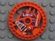 LEGO part Technic, Disk 5 x 5 - RoboRider Talisman Wheel, Grab Mold with Robot Pattern 32363pb01