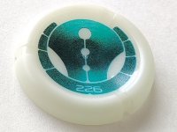 LEGO onderdeel Throwing Disk with Bionicle Kanoka 226 Ga-Metru Pattern 32171pb076