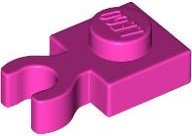 LEGO part Plate, Modified 1 x 1 with Open O Clip Thick (Vertical Grip) 4085d