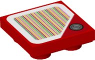 LEGO part Tile, Modified 2 x 2 Inverted with Super Mario Scanner Code Coin, Triangle Corner Pattern (Sticker) - Set 71401 11203pb082