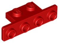 LEGO part Bracket 1 x 2 - 1 x 4 with Rounded Corners 2436b