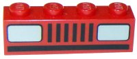 LEGO part Steen 1 x 4 con patrón Faros de Coche (Básico) 3010p08