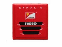 LEGO part Baldosa 2 x 2 con Patrón 'STRALIS', Logo Scuderia Ferrari e 'IVECO' (Pegatina) - Set 30191 3068pb0853