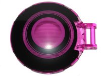 LEGO onderdeel Dish 6 x 6 Inverted with Bar Handle with Black Concentric Circles Pattern 18675pb17