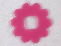LEGO onderdeel Clikits, Icon Accent Rubber Flower 10 Petals 2 3/4 x 2 3/4 46468