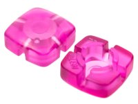 LEGO onderdeel Clikits, Icon Square 2 x 2 Small with Hole, Polished (Transparent Colors Only) 51510
