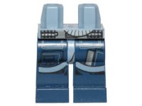 LEGO part Hips and Dark Blue Legs with SW U-Wing/Y-Wing Pilot Pockets and Sand Blue Belts Pattern 970c63pb07