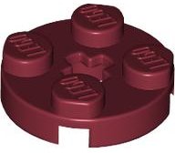 LEGO part Plate, Round 2 x 2 with Axle Hole 4032