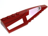 LEGO part Wedge 12 x 3 Right with SW Republic Striker-class Starfighter White Panels and Black Line Pattern 42060pb22