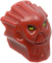 LEGO part Minifigure, Head, Modified Bionicle Inika Toa Jaller Pattern 53590pb01
