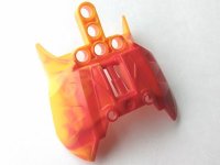 LEGO part Bionicle Barraki Carapar Chest Cover with Marbled Bright Light Orange Pattern 57559pb04