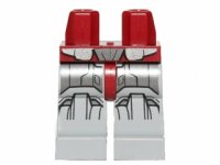 LEGO part Hips and Light Bluish Gray Legs with SW Silver Armor Pattern 970c86pb10