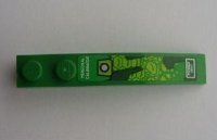 LEGO part Slope, Curved 6 x 1 with 'PERSONAL CALIBRATOR' and 'POWER VENT' on Green Background Pattern (Sticker) - Set 8114 42022pb15R