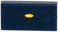 LEGO part Tile 1 x 2 with Purse with Gold Clasp Pattern 3069pb0376