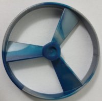 LEGO part Bionicle Rhotuka Spinner (Propeller / Rotor) with Marbled Pearl Light Gray Pattern 50899pb03