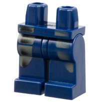 LEGO part Hips and Legs with Alpha Team Dark Gray Pockets on Both Sides Pattern (Deep Sea Dash) 970c00pb0033
