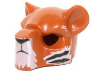 LEGO part Minifigure, Copricapo Maschera Felino con Nero Naso, Sopracciglia e Tigre Strisce Pattern 15084pb06