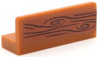 LEGO part Panel 1 x 3 x 1 with Wood Grain Pattern (Sticker) - Set 41422 23950pb006