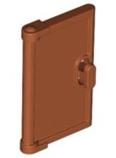 LEGO part Door 1 x 2 x 3 with Vertical Handle, Mold for Tabless Frames 60614