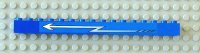 LEGO part Stein 1 x 16 mit weißem Zickzack-Pfeil links Muster (Aufkleber) - Sets 4560 / 4561 2465pb09