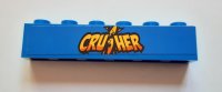 LEGO part Stein 1 x 6 mit 'CRUSHER' Muster (Aufkleber) - Set 60180 3009pb232