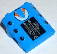 LEGO part Stein, Modifiziert 2 x 2 Ohne Noppen, Schräg mit 6 Seitliche Kolben Erhöht und Surfer Muster 30603pb14