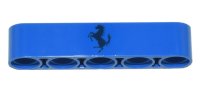LEGO part Technic, Liftarm Thick 1 x 5 with Ferrari Logo Black Horse Pattern 32316pb074