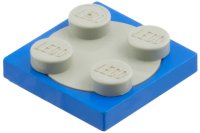LEGO part Turntable 2 x 2 Plate with Light Gray Top (3680 / 3679) 3680c01