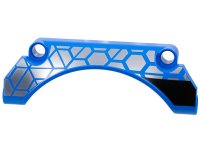 LEGO part Technic, Panel Car Mudguard Arched 9 x 2 x 3 Straight Top with Silver Polygons and Thick Black Stripe Pattern Model Left Side 42531pb001L