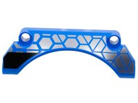 LEGO part Technic, Panel Car Mudguard Arched 9 x 2 x 3 Straight Top with Silver Polygons and Thick Black Stripe Pattern Model Right Side 42531pb001R