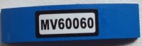 LEGO part Slope, Curved 4 x 1 x 2/3 Double with 'MV60060' Pattern (Sticker) - Set 60060 93273pb030