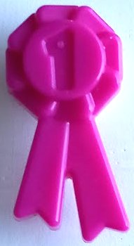 LEGO part Friends Accessories Award Ribbon with Number 1 92355e