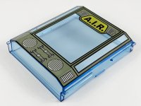 LEGO part Platte 2 x 8 x 8 mit A.I.R. Logo and Vents Pattern 30650pb01