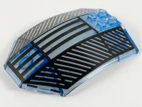 LEGO part Windscreen 8 x 6 x 2 Curved with Black Lines Pattern x224px4