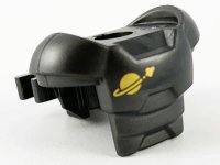 LEGO part Minifigur-Rüstung Weltraum mit Schulterschutz und 2 Klips mit Gold Classic Space Logo-Muster 18827pb04