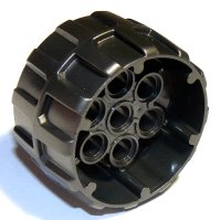 LEGO part Rad Hartplastik, Profiliert mit 7 Stifflöchern (37mm D. x 22mm) 22410