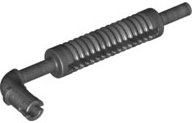 LEGO part Vehicle, Exhaust Pipe with Technic Pin, Flat End with Squared Pin Hole 65571