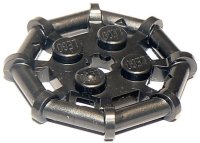 LEGO part Plate, Modified 2 x 2 with Bar Frame Octagonal, Reinforced, Completely Round Studs 75937