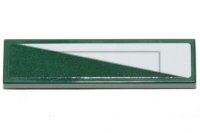 LEGO part Baldosa 1 x 4 con Triángulo Blanco y Patrón de Línea Gris Lado Izquierdo del Modelo (Adhesivo) - Set 75248 2431pb0606L