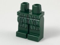 LEGO part Hips and Legs with Long Robe with Black Gathers and White Curvy Lines Pattern 970c00pb0869