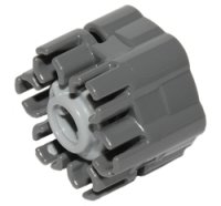 LEGO part Projectile Launcher Part, Rapid Shooter Six Barrel - Angled Barrels with Light Bluish Gray Trigger (18588 / 18587) 18588c01