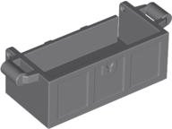 LEGO part Container, Treasure Chest Bottom with Slots in Back 4738a