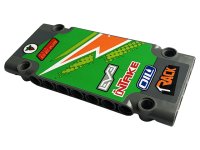 LEGO part Technic, Panel Plate 5 x 11 x 1 with Carrot, 'AXLE BEAM', 'LEVEL' 'inTAKE', 'OIL' and 'TRACK' Pattern Model Right Side (Sticker) - Set 42129 64782pb061R