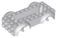 LEGO part Veicolo, Base 5 x 10 x 2 1/2 con Parafanghi e 6 x 2 Centro Incavato con 3 Fori con (Stesso Colore) Supporti Ruote Allegati 11650c01