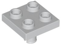 LEGO part Plate, Modified 2 x 2 with Pin on Bottom 2476
