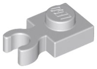 LEGO part Plate, Modified 1 x 1 with Open O Clip Thick (Vertical Grip) 4085d