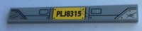 LEGO part Tile 1 x 8 with 'PLJ8315', Silver Scratches and Headlights Pattern (Sticker) - Set 75933 4162pb234